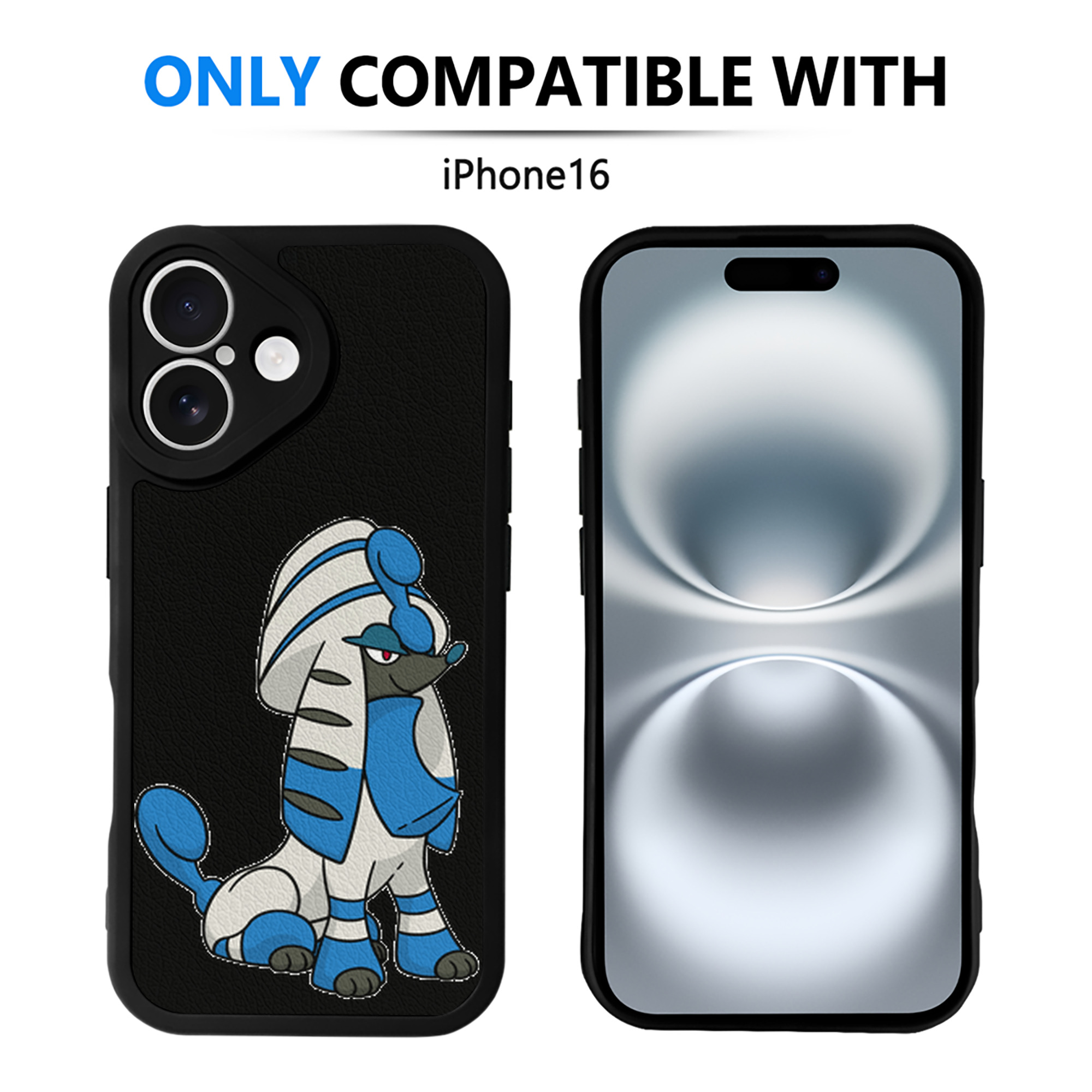 （画像用） ポケットモンスター Pokémon 【iPhone 16シリーズ対応】シリコンスマホケース（レザー調） 材質：シリコン
